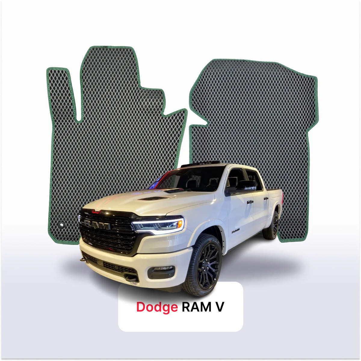 Custom-Fit 3D EVA Car Mats for Dodge RAM facelift V gen 2024–2028 year Pickup double cab