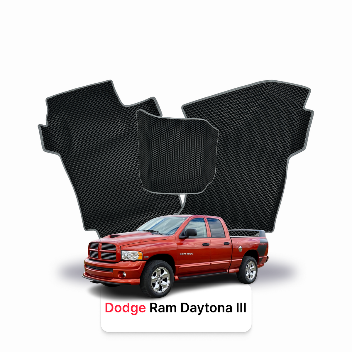 EVA Dywaniki samochodowe od EVA MATS 3D do Dodge RAM Daytona 3 gen 2005-2009 rok PICK-UP  podwójna kabina