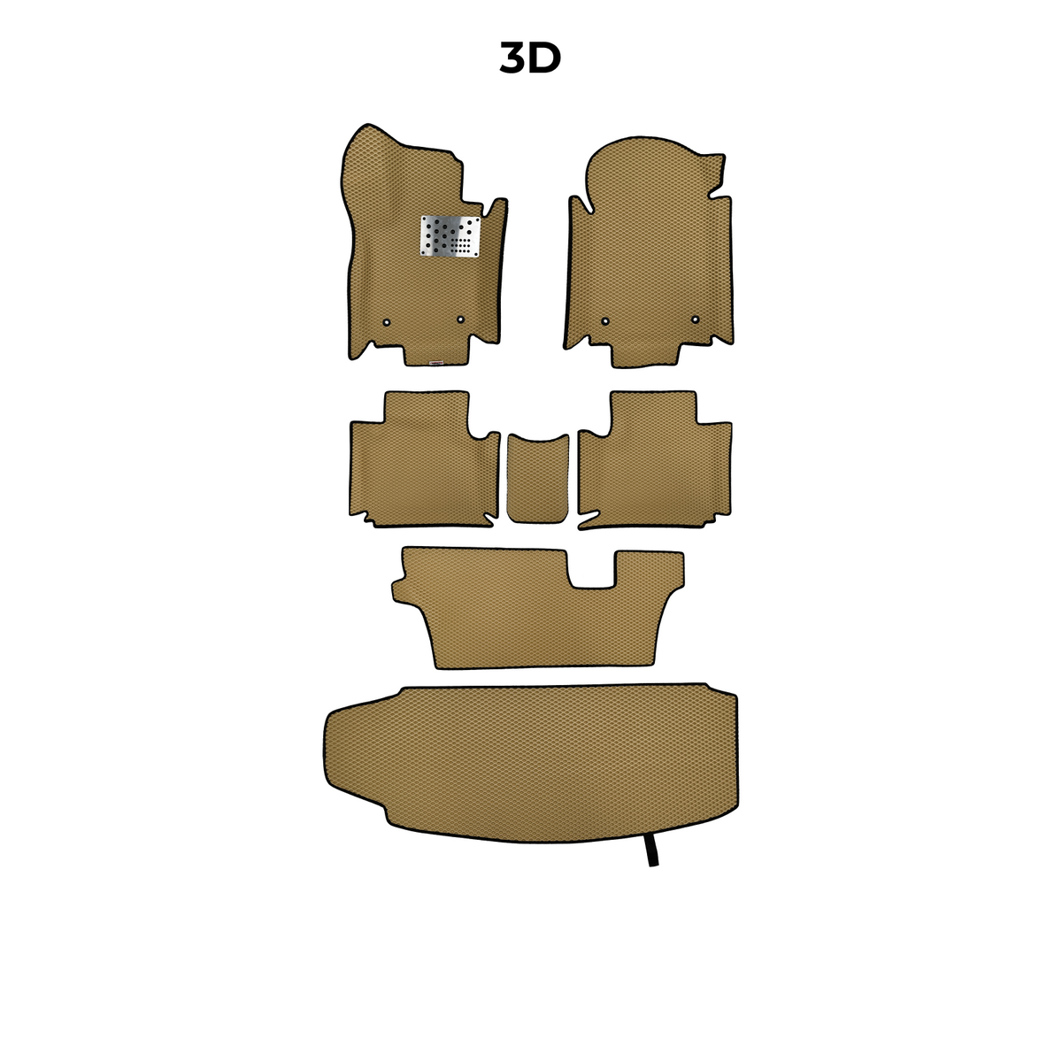 EVA Dywaniki samochodowe od EVA MATS 3D do Dodge Durango(SRT) 3 gen 2017-2028 rok SUV