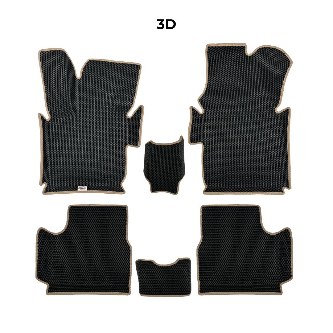 EVA Dywaniki samochodowe od EVA MATS 3D do Fiat 500E 2 gen 2020-2028 rok Elektryczny HATCHBACK 3 drzwi KABRIOLET