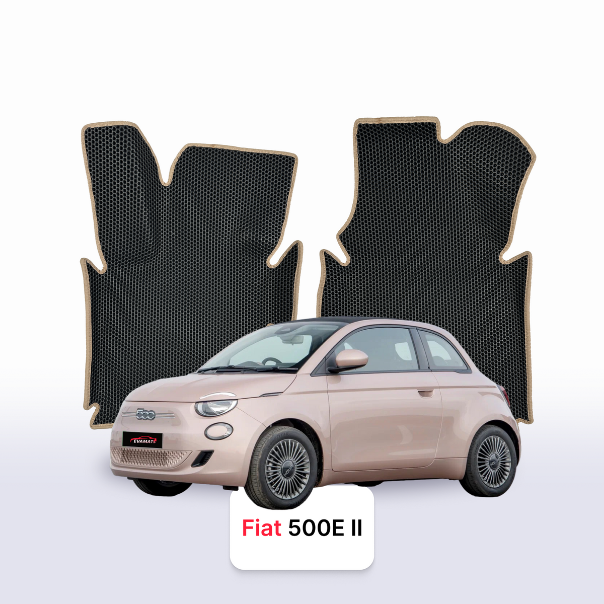 EVA Dywaniki samochodowe od EVA MATS 3D do Fiat 500E 2 gen 2020-2028 rok Elektryczny HATCHBACK 3 drzwi KABRIOLET