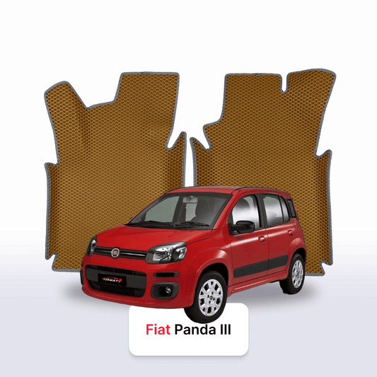 Custom-Fit 3D EVA Car Mats for Fiat Panda III gen 2011–2028 year Hatchback 5-door