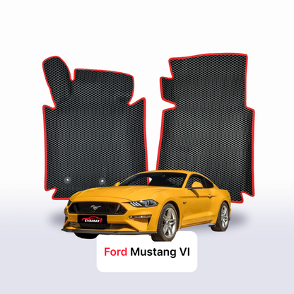 Custom-Fit 3D EVA Car Mats for Ford Mustang VI gen 2014–2023 year Coupe Petrol