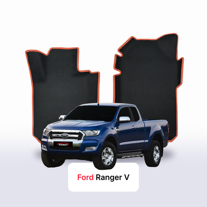 EVA Dywaniki samochodowe od EVA MATS 3D do Ford Ranger 5 gen 2011-2022 rok PICK-UP półtorej kabiny