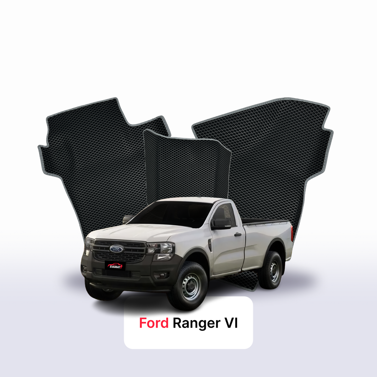 EVA Dywaniki samochodowe od EVA MATS 3D do Ford Ranger 6 gen 2022-2028 rok PICK-UP pojedyncza kabina