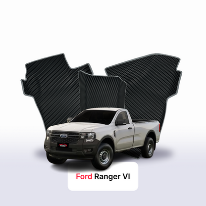 EVA Dywaniki samochodowe od EVA MATS 3D do Ford Ranger 6 gen 2022-2028 rok PICK-UP pojedyncza kabina