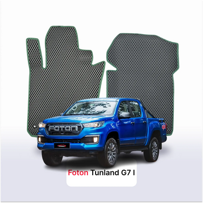 Custom-Fit 3D EVA Car Mats for Foton Tunland G7 I gen 2019–2027 year Pickup double cab