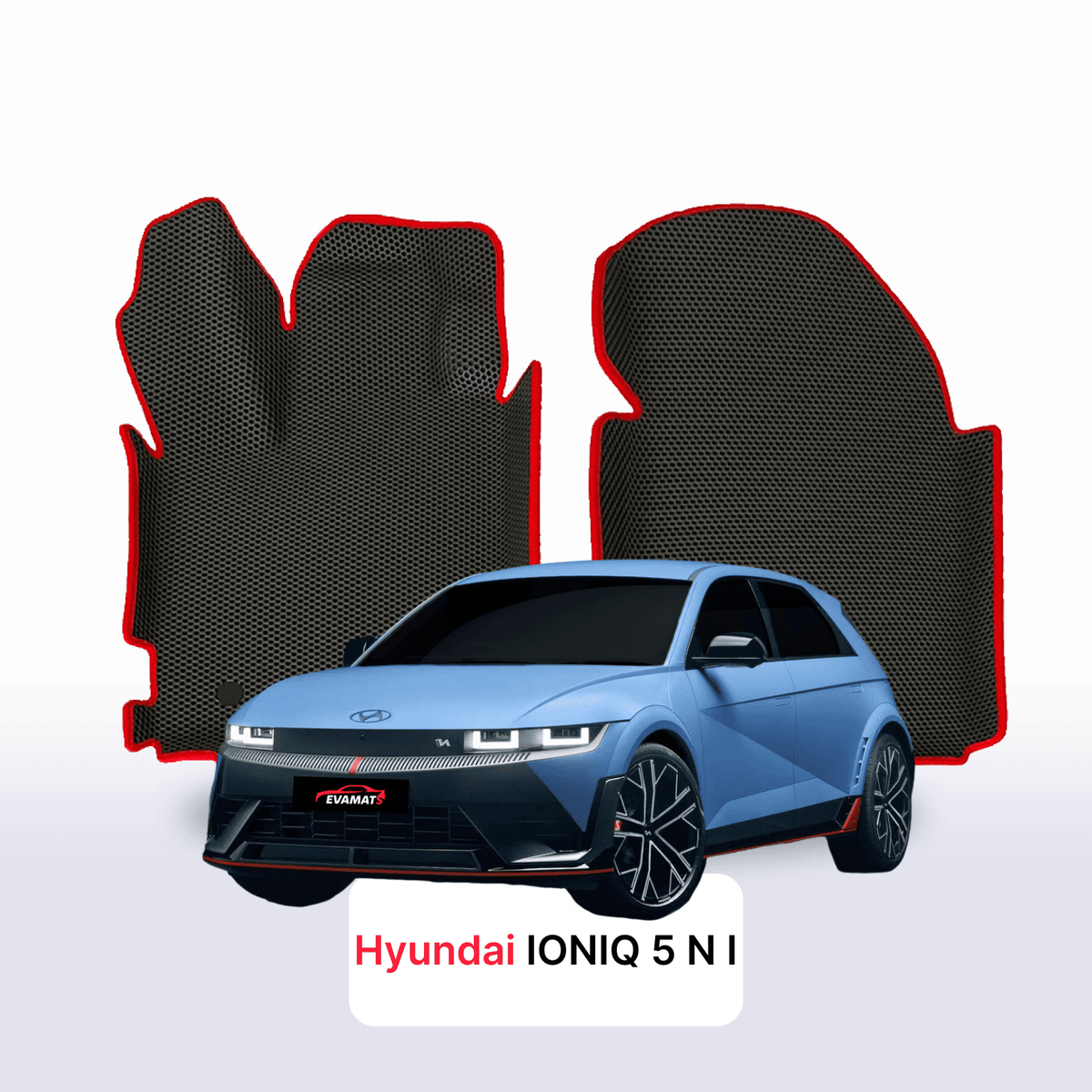 EVA Dywaniki samochodowe od EVA MATS 3D do Hyundai IONIQ 5N 1 gen 2021-2030 rok SUV 5 drzwi ELECTRIC + Podpiętka Metalowa