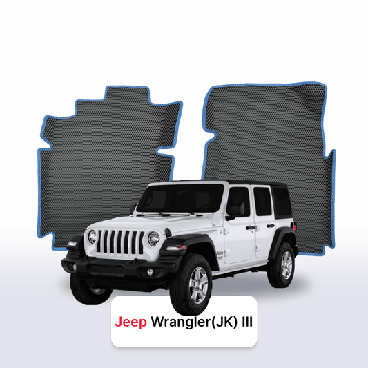 Custom-Fit 3D EVA Car Mats for Jeep Wrangler JKU III gen 2007–2018 year 5-door SUV 5-door