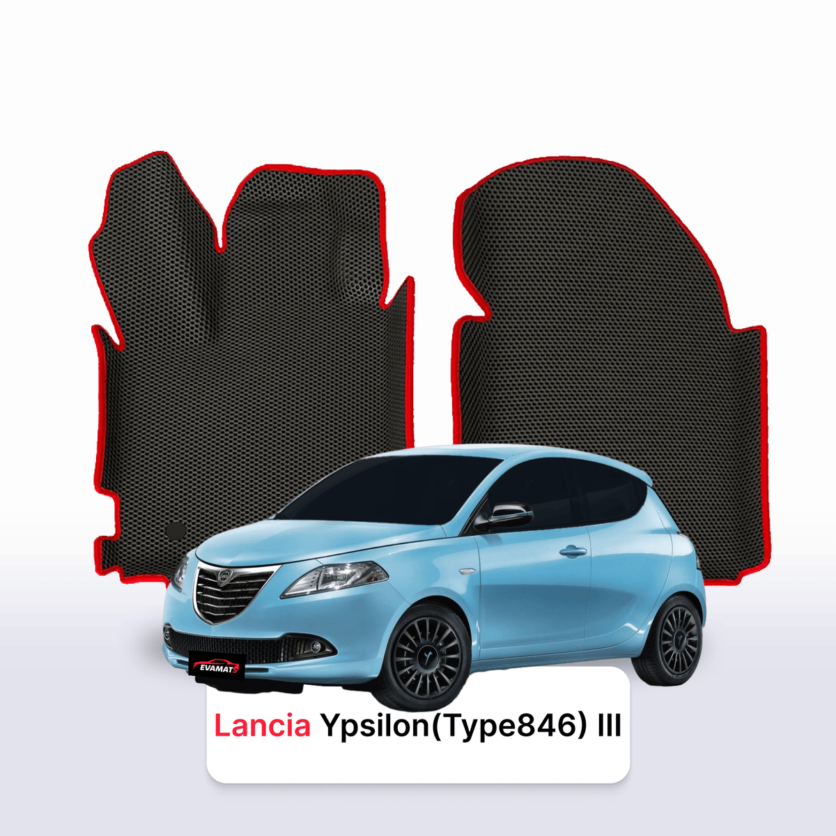EVA Dywaniki samochodowe od EVA MATS 3D do Lancia Ypsilon(Type846) 3 gen 2011-2024 rok HATCHBACK 3 drzwi