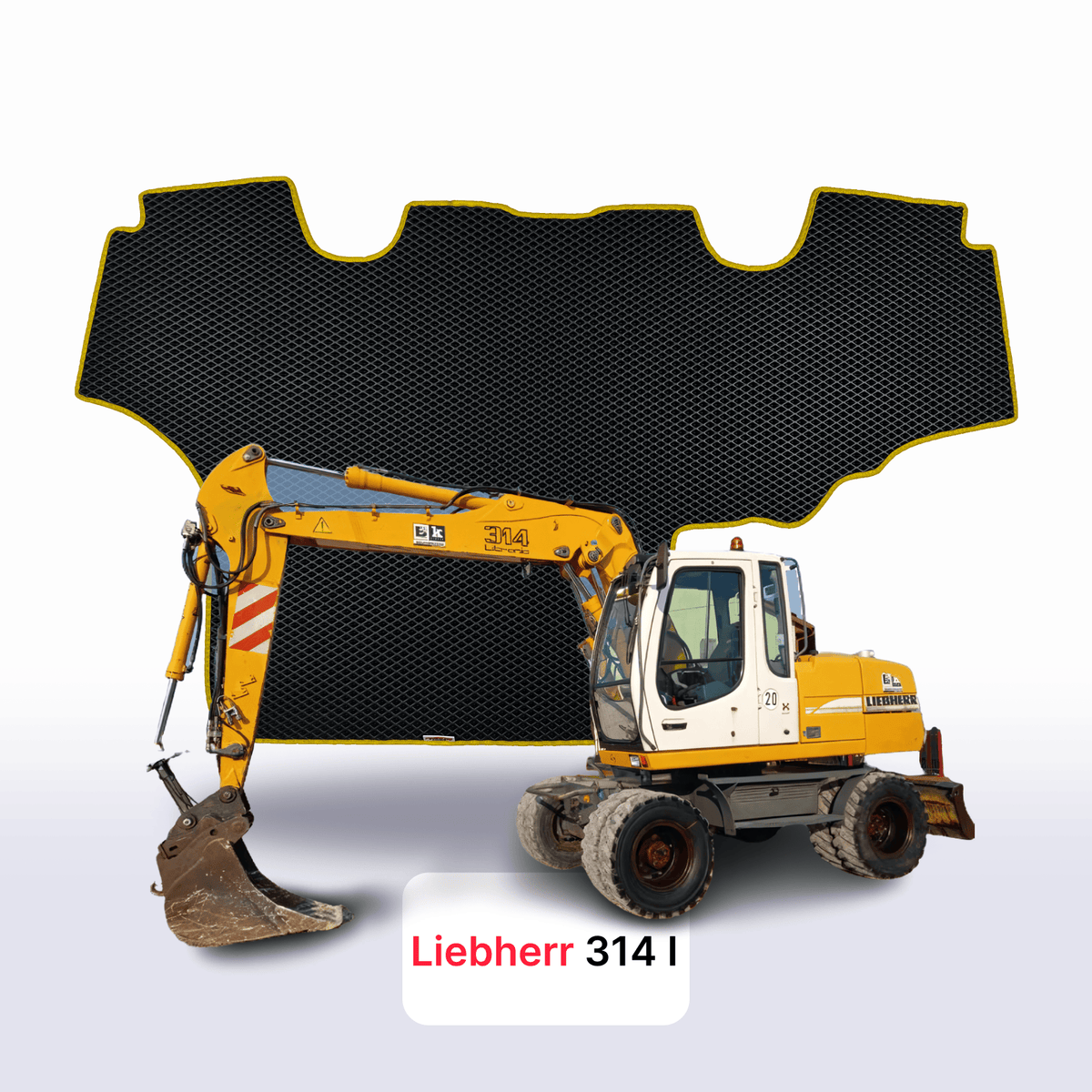 EVA Dywaniki samochodowe od EVA MATS 3D do Liebherr 314 1 gen 2007-2012 rok KOPARKA