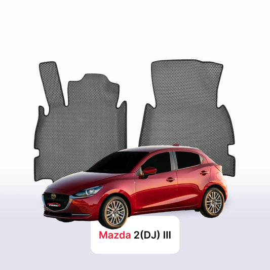 Custom-Fit 3D EVA Car Mats for Mazda 2 DJ III gen 2014–2028 year Hatchback 5-door Petrol EVAMATS heel pad