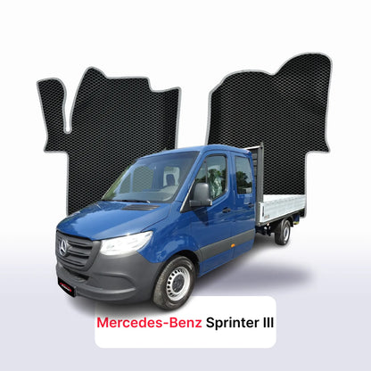Custom-Fit 3D EVA Car Mats for Mercedes-Benz Sprinter W907/W910 III gen 2018–2027 year Van double cab