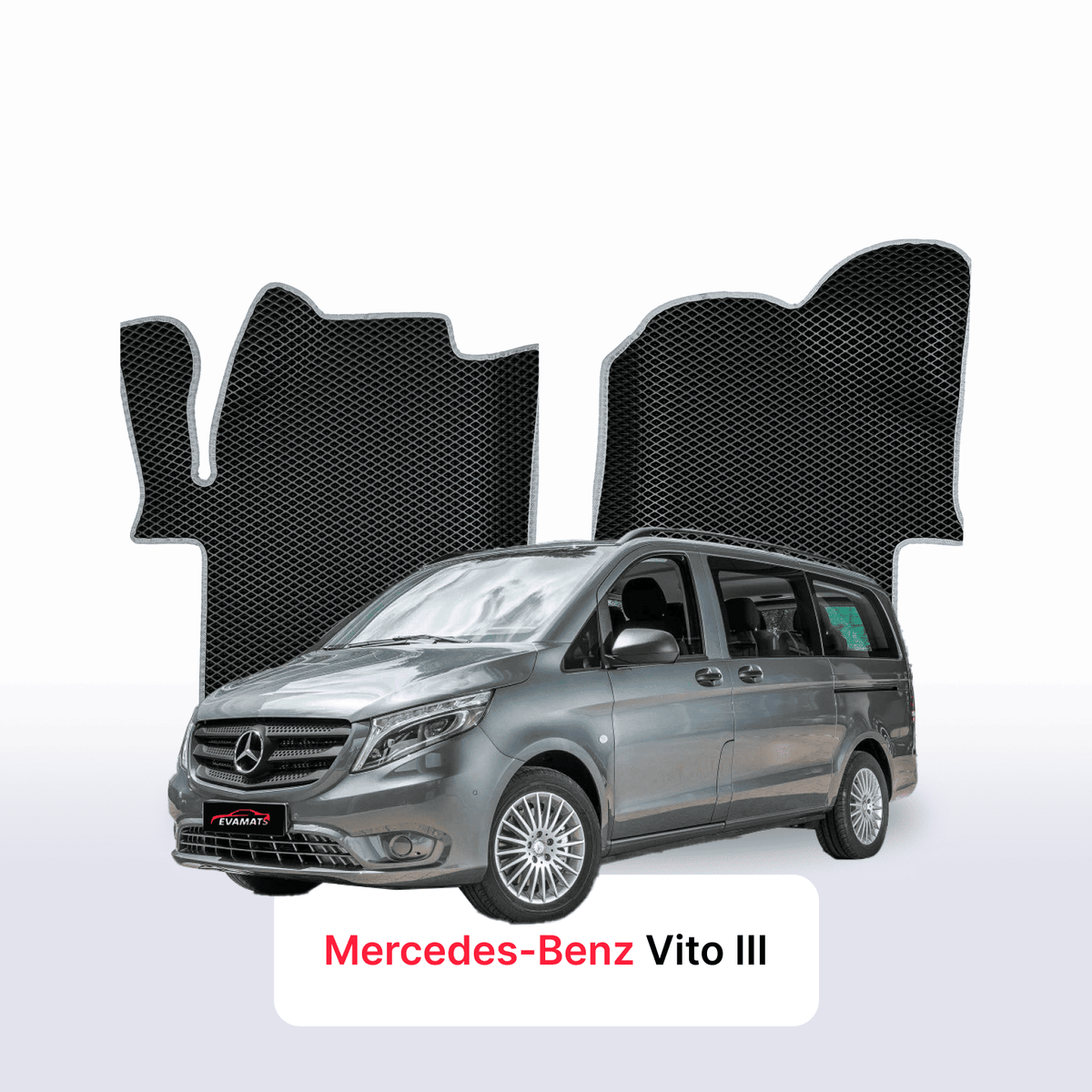 Custom-Fit 3D EVA Car Mats for Mercedes-Benz Vito W447 III gen 2014–2027 year Van
