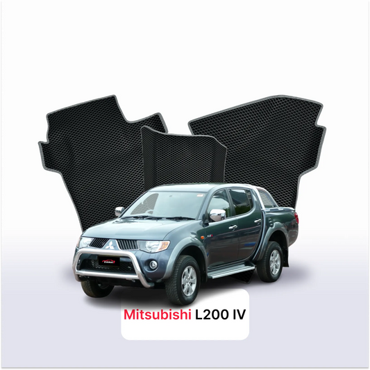 EVA Dywaniki samochodowe od EVA MATS 3D do Mitsubishi L200 przedlift 4 gen 2005-2011 rok Pick-Up  podwójna kabina