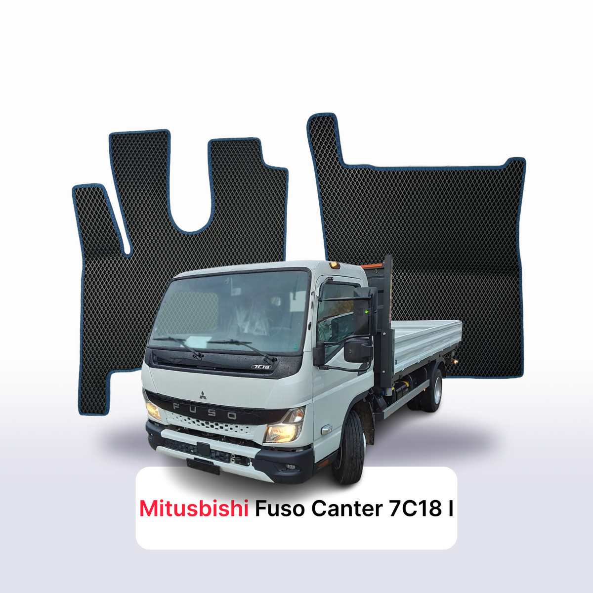 EVA Dywaniki samochodowe od EVA MATS 3D do Mitsubishi Fuso Canter 7C18 1 gen 2010-2020 rok CIĄGNIK SIODŁOWY