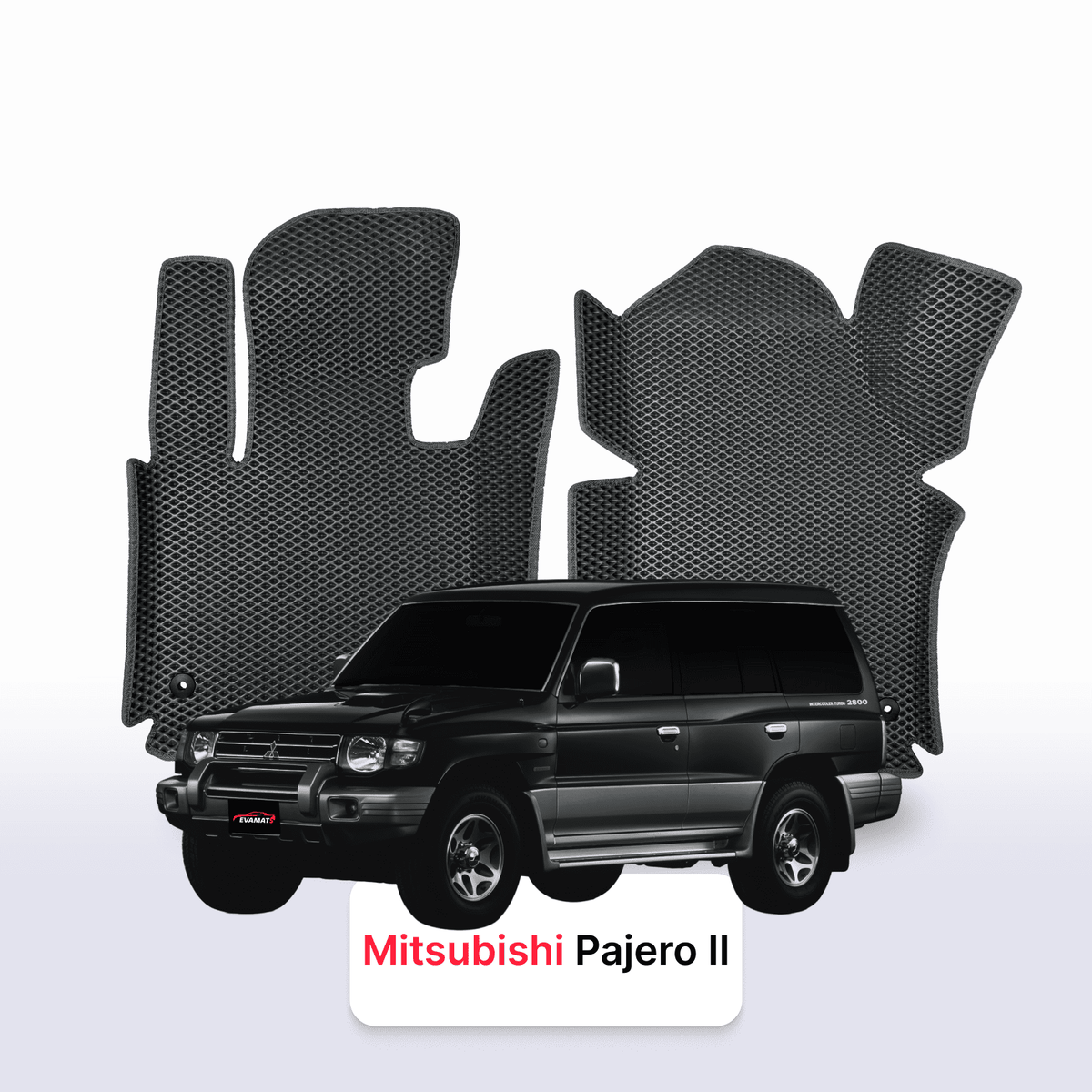 Custom-Fit 3D EVA Car Mats for Mitsubishi Pajero II gen 1991–1999 year SUV