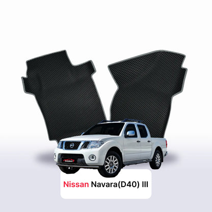 Custom-Fit 3D EVA Car Mats for Nissan Navara D40 Frontier III gen 2004–2015 year Pickup double cab