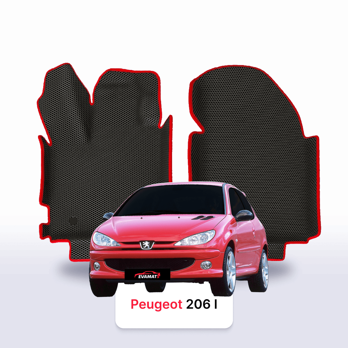 EVA Dywaniki samochodowe od EVA MATS 3D do Peugeot 206(MT) 1 gen 1998-2012 rok HATCHBACK 3 drzwi