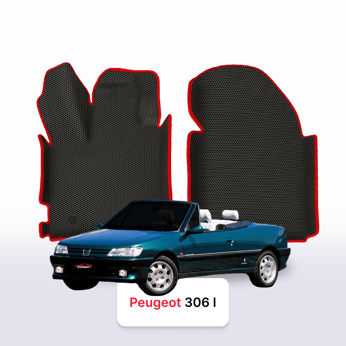 EVA Dywaniki samochodowe od EVA MATS 3D do Peugeot 306(MT) 1 gen 1993-2002 rok KABRIOLET