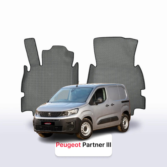 Custom-Fit 3D EVA Car Mats for Peugeot Partner III gen 2018–2026 year Van