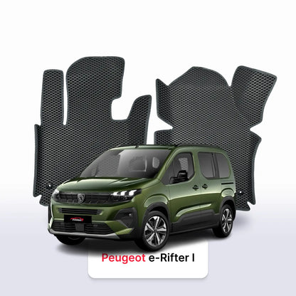 EVA Dywaniki samochodowe od EVA MATS 3D do Peugeot e-Rifter 1 gen 2018-2026 rok MINIVAN
