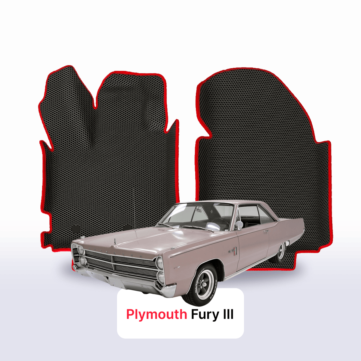 EVA Dywaniki samochodowe od EVA MATS 3D do Plymouth Fury 3 gen 1967-1968 rok SPORT COUPE
