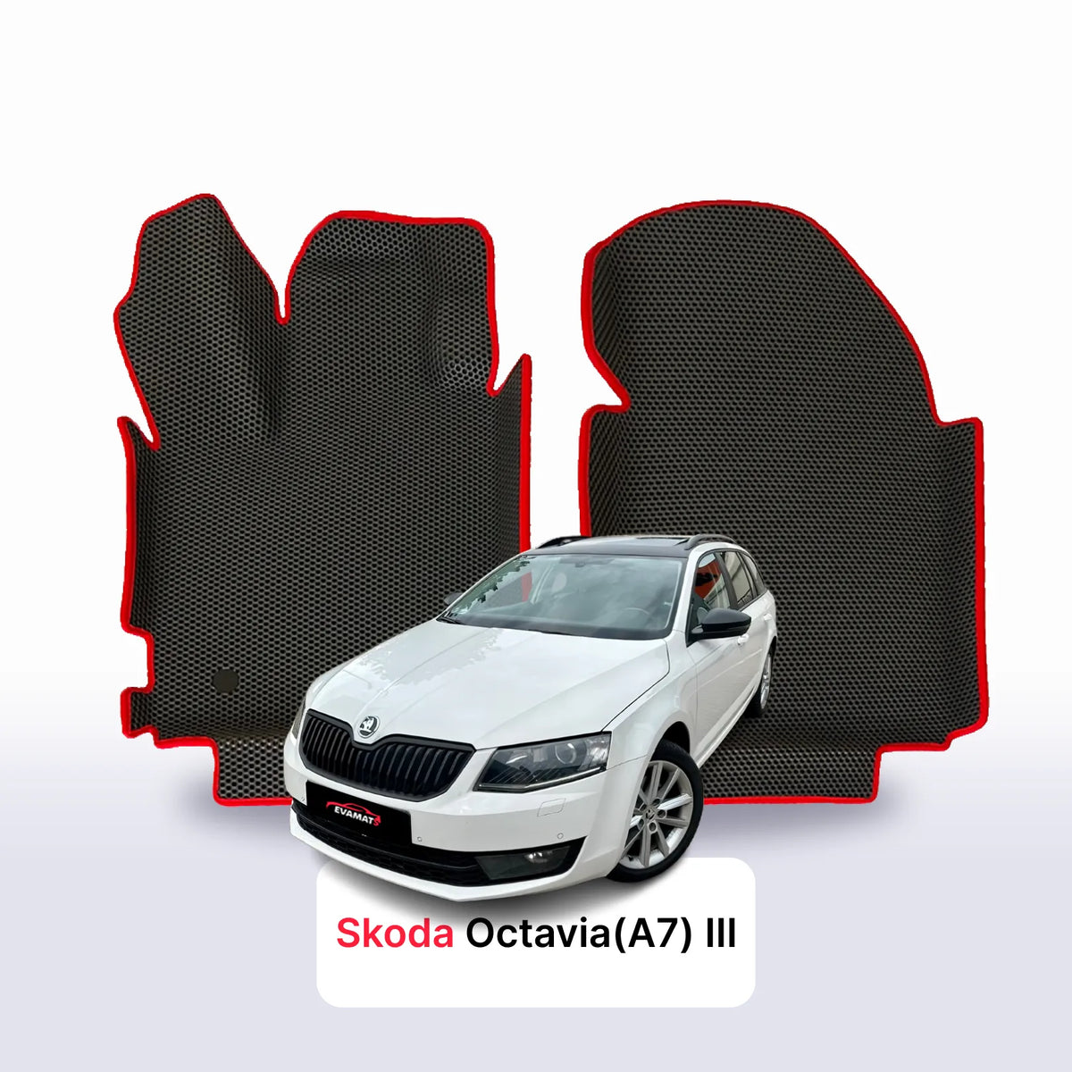 EVA Dywaniki samochodowe od EVA MATS 3D do Skoda Octavia(A7) przedlift 3 gen 2012-2016 rok KOMBI BENZYNA + Podpiętka EVAMATS
