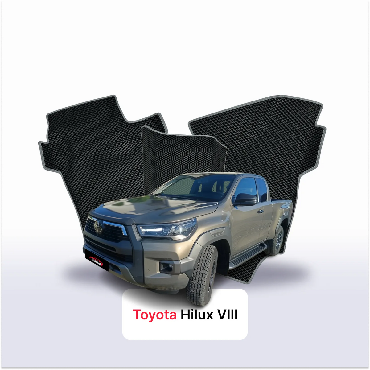 EVA Dywaniki samochodowe od EVA MATS 3D do Toyota Hilux 8 gen 2015-2026 rok PICK-UP półtorej kabiny