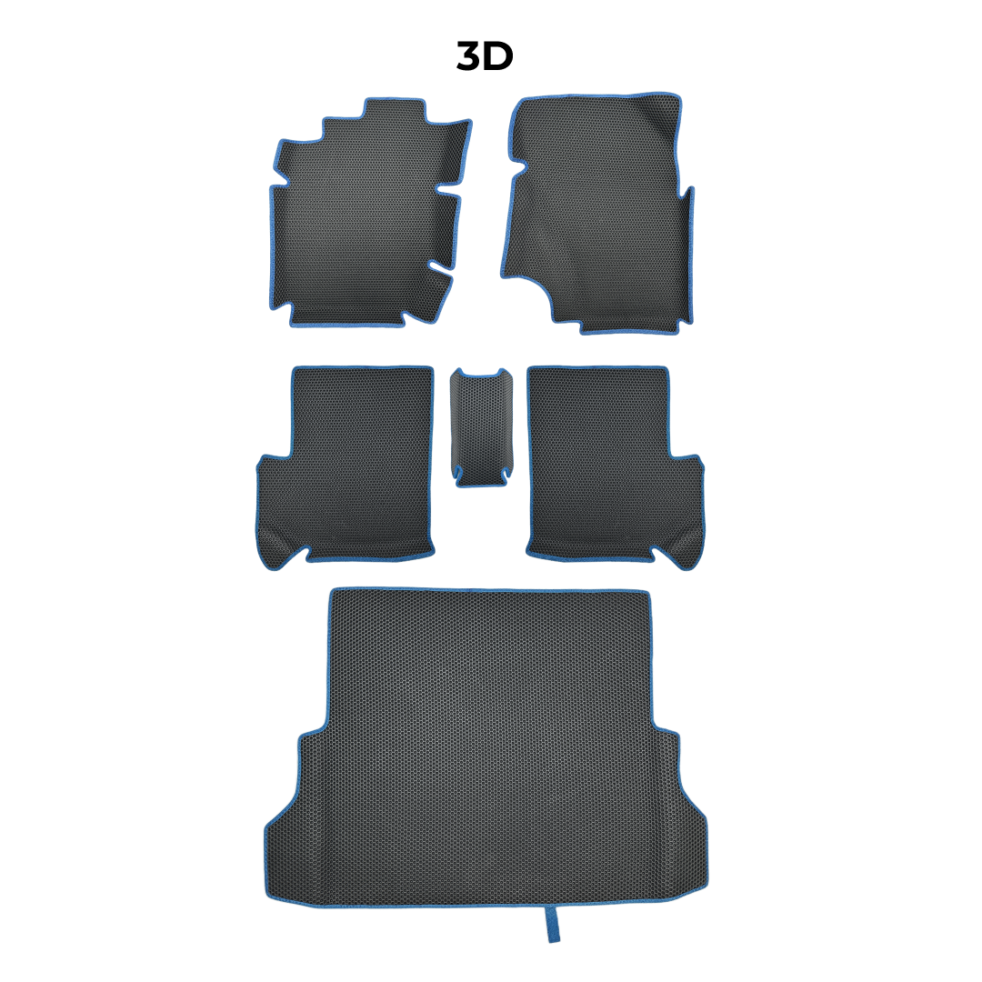 Custom-fit 3D EVA car mats for Toyota Land Cruiser J76 from Arabia 1st generation 2023 SUV