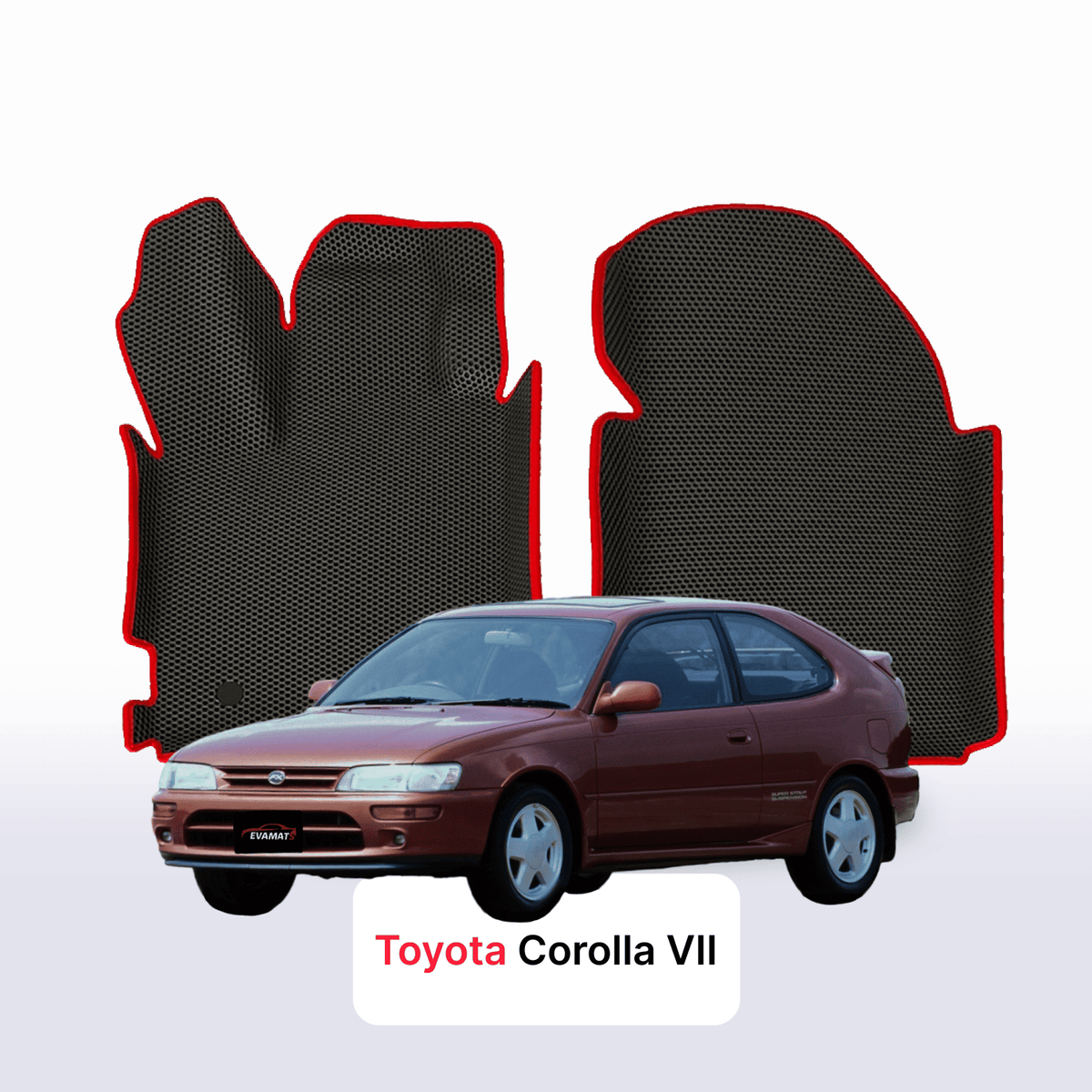 EVA Dywaniki samochodowe od EVA MATS 3D do Toyota Corolla 7 gen 1992-1997 rok HATCHBACK 3 drzwi