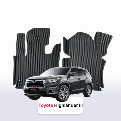 Custom-Fit 3D EVA Car Mats for Toyota Highlander III gen 2013–2019 year SUV 5-door