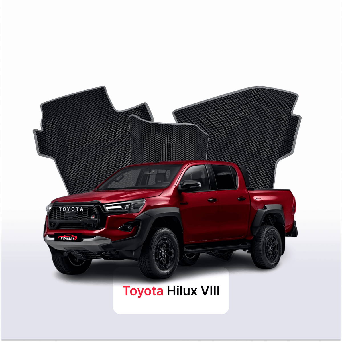 EVA Dywaniki samochodowe od EVA MATS 3D do Toyota Hilux GR Sport 8 gen 2015-2026 rok PICK-UP podwójna kabina