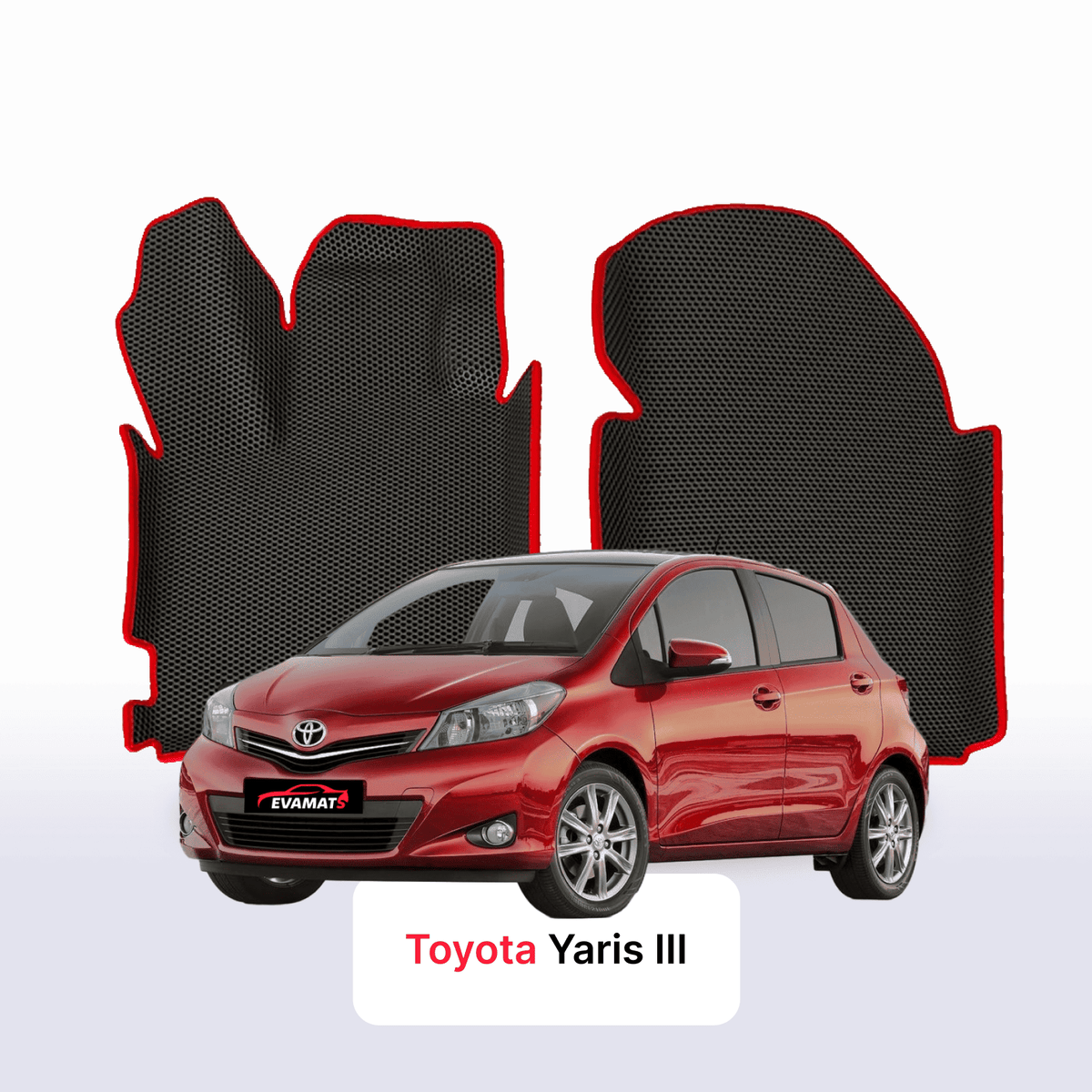 Custom-Fit 3D EVA Car Mats for Toyota Yaris III gen 2011–2020 year Hatchback 5-door