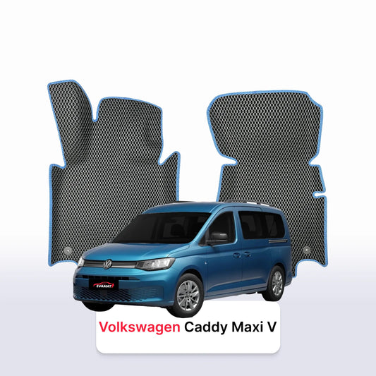 EVA Dywaniki samochodowe od EVA MATS 3D do Volkswagen Caddy Maxi V gen 2020-2028 rok MINIVAN 7 osobowy