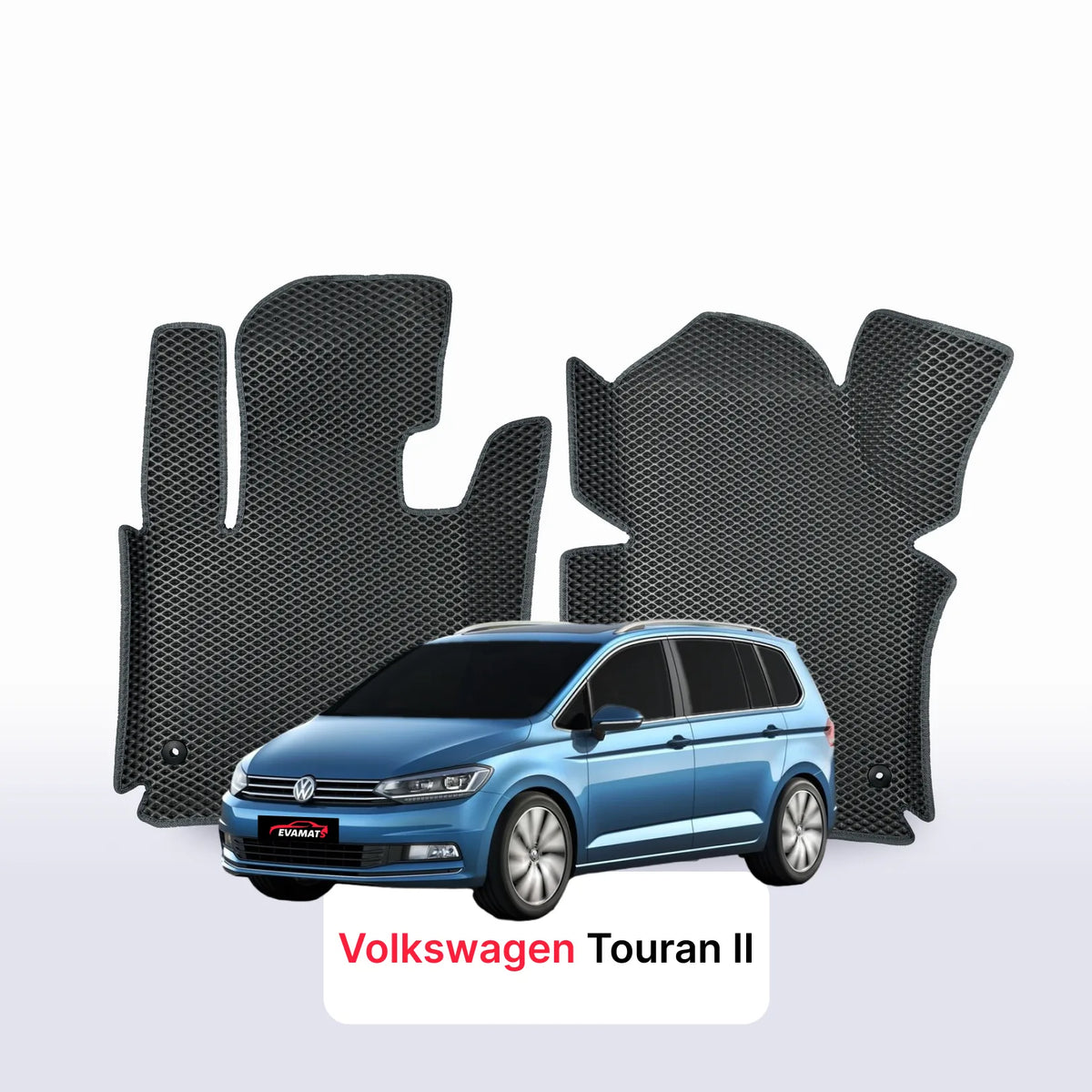 EVA Dywaniki samochodowe od EVA MATS 3D do Volkswagen Touran II gen 2015-2027 rok MINIVAN