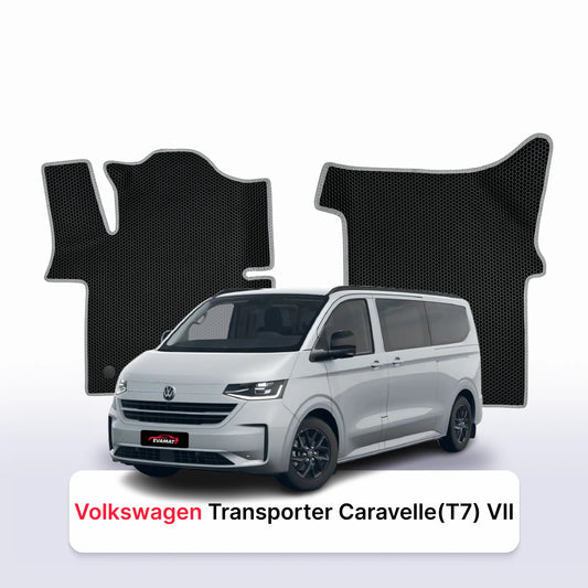EVA Dywaniki samochodowe od EVA MATS 3D do Volkswagen Transporter Caravelle (T7) VII gen 2024-2028 rok BUS