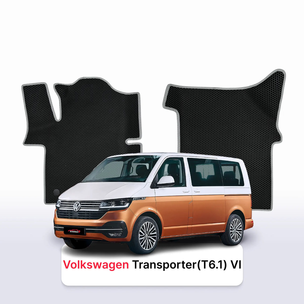 EVA Dywaniki samochodowe od EVA MATS 3D do Volkswagen Transporter(T6.1) VI gen 2019-2027 rok BUS