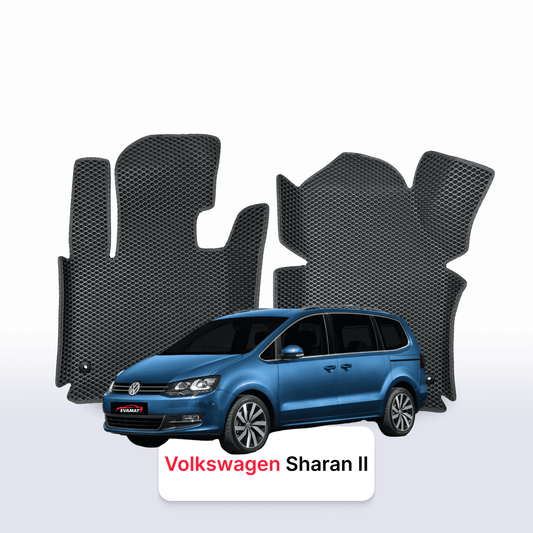 Custom-Fit 3D EVA Car Mats for Volkswagen Sharan II gen 2010–2022 year Minivan