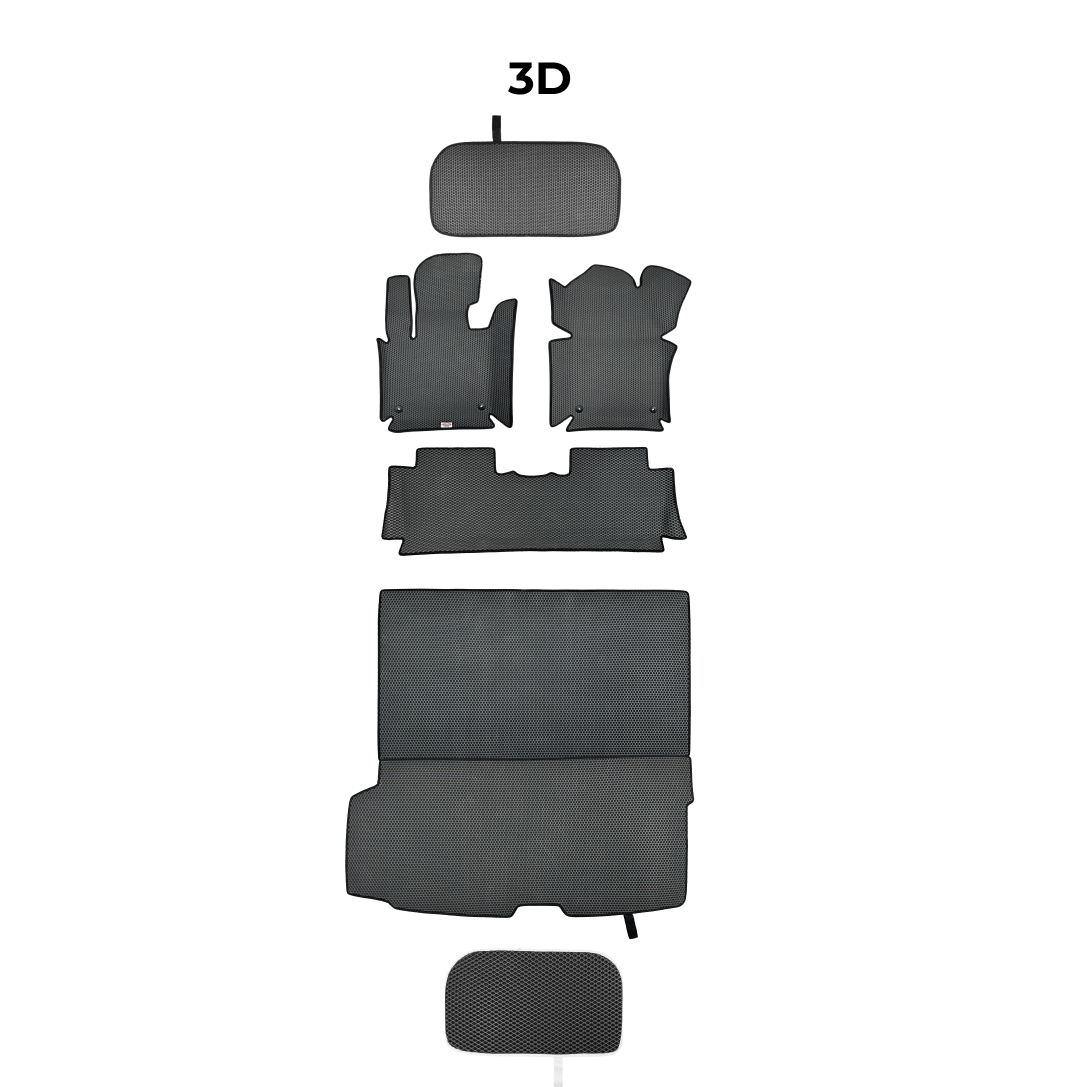 EVA Dywaniki samochodowe od EVA MATS 3D do Tesla Model X Plaid  1 gen 2015-2026 rok Elektryczny SUV 6 os.