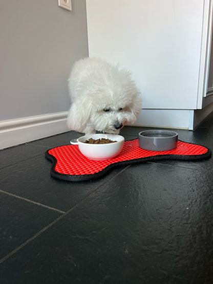 Bone-shaped Pet Bowl Mat